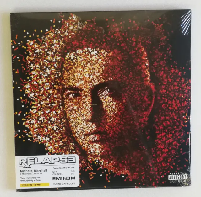 2X 12  LP Black Vinile Eminem Relapse Im Gatefold Copertura