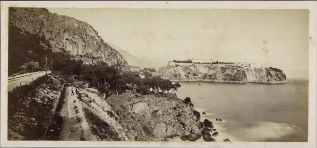 Monaco, Vue générale, ca.1875, tirage vintage albuminé Tirage vintage, Tirag