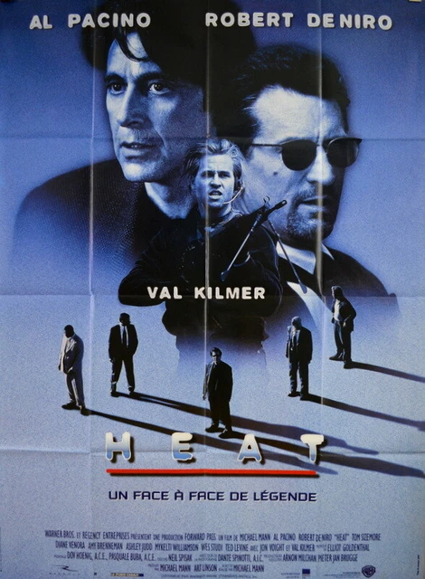 ROBERT DE NIRO Al Pacino Val Kilmer HEAT Michael Mann 1995 FRENCH