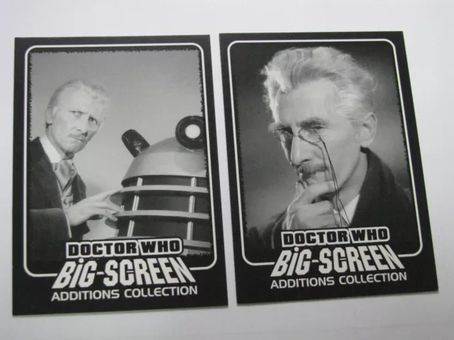 Dr Who Doctor Who Big Screen Additions Promo Card Set Strictly Ink PR1 / PR2