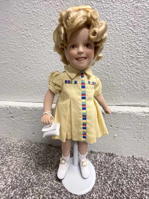 Shirley Temple "Stowaway" Movie Classics 10" Doll Danbury Mint Yellow Dress