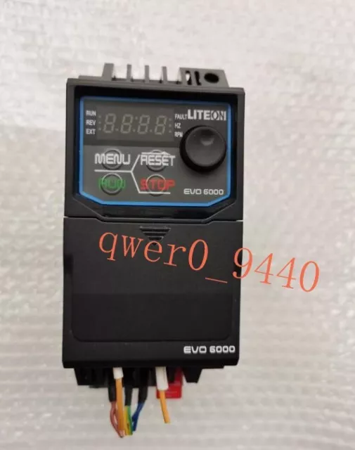 1PC 100% test used LITEON EVO6000 series inverter EVO600021SD75E20F 220V 0.75KW