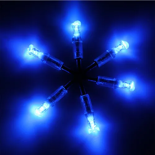 6PK Crossbow LED Lighted Nock 7.6mm activited Crossbow Bolts Nock 5 light color