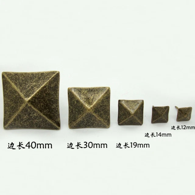 Decorative Upholstery Nails Square Tack Stud Jewelry Box Sofa Shoe 10 Pcs