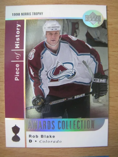 2002-03 UD Piece of History Awards Collection #7 Rob Blake Colorado Avalanche