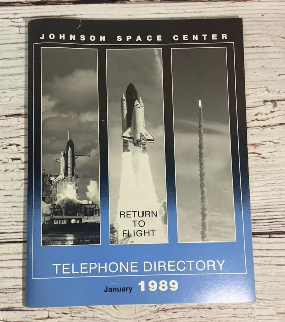 1989 Johnson Space Center Telephone Directory NASA RETURN TO FLIGHT Houston, TX