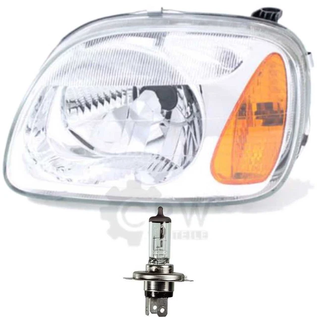 Johns Set Di 2 Fari Alogeni Per Nissan Micra K12 (01/03-04/05) - Destro E Sinistro Con H4 E Livellamento Elettrico