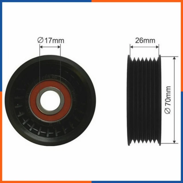 Galet tendeur de courroie d'accessoire pour AUDI | FS99311