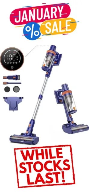 Laresar Elite3 Cordless Vacuum Cleaner 400W 33KPa 6-in-1