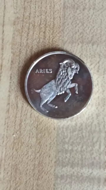 1/4 oz Aries Silver Round Coin Astrology signs