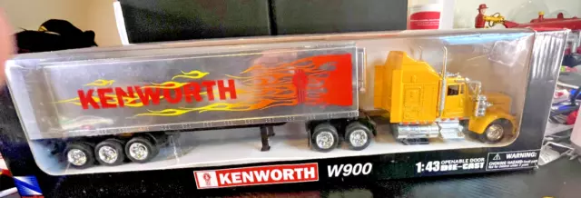 NewRay 1/43 - Kenworth W900 Fahrerhaus & Anhänger im Karton