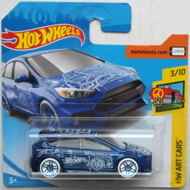 Hot Wheels 2016 Ford Focus RS blau HW Art Cars Neu/OVP Mattel HW Motorsport ´16