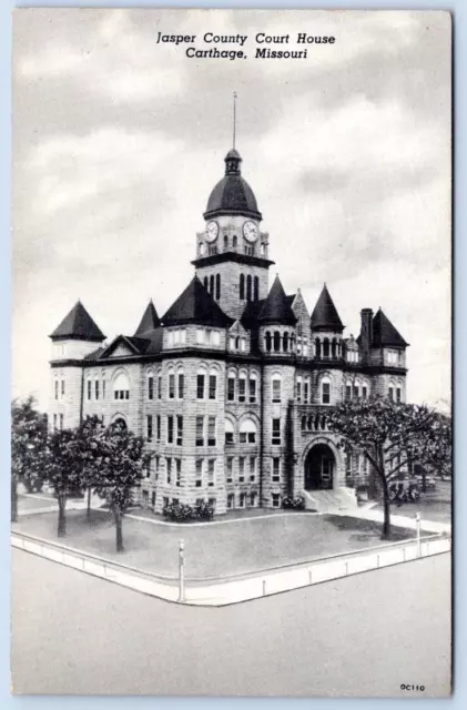 1920's JASPER COUNTY COURT HOUSE CARTHAGE MISSOURI*CURTEICH C T PHOTO-COTE