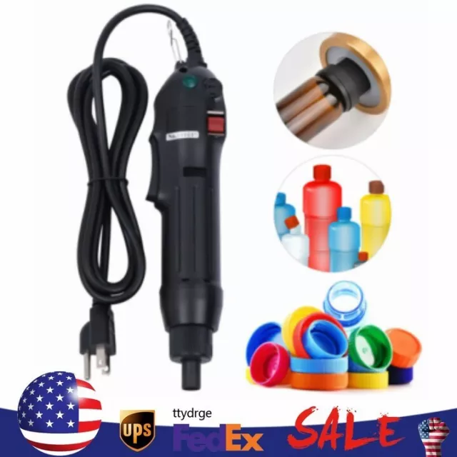 Electric Bottle Capping Machine Handheld Screw Capper Sealing Machine Tool New