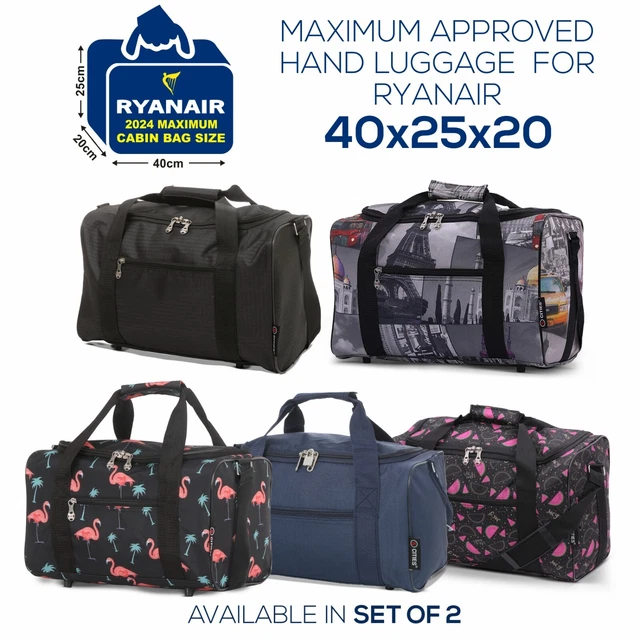 RYANAIR CABIN BAG 40x20x25 Carry on Hand Luggage Holdall Flight Bags 5 Cities 10.99 PicClick UK