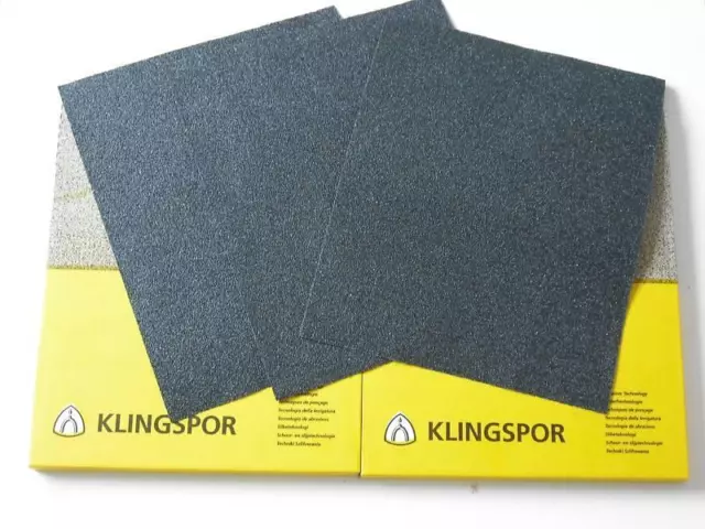 Wet And Dry Sandpaper 60 - 7000 Grit Klingspor Sand Paper Mixed You Choose