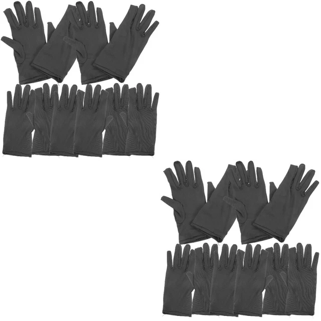 10 Pairs Gants De Jardinage Blancs Spandex Travail Nettoyage Voiture