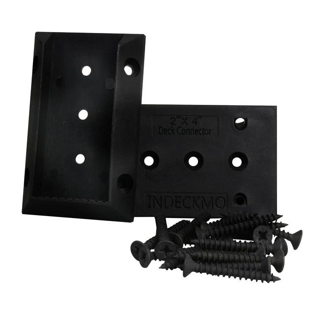 DECK RAILING BRACKET Connectors, 2x4 Brackets for Railing Wood Lumber