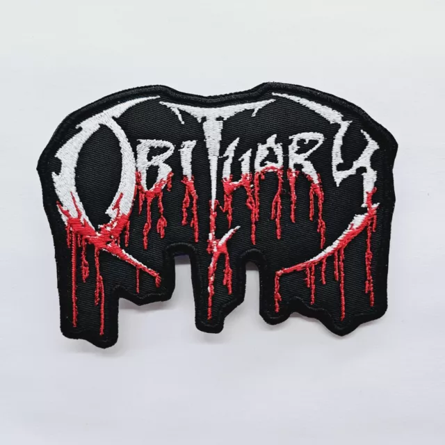 Obituary Logo Shaped  Embroidered PATCH