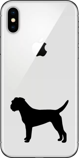 Border terrier  vinyl decal Dog Silhouette laptop car sticker 2