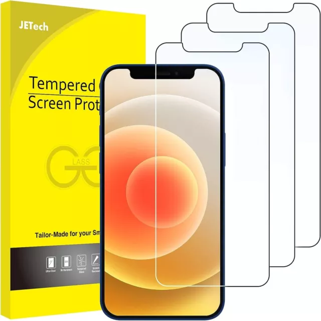 JETech Privacy Screen Protector for iPhone 12 Pro Max 6.7-Inch, Anti Spy  Tempered Glass Film, 2-Pack