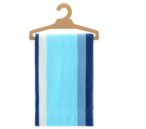 Urban Beach Blue Stripe Large Beach Towel Camping Travel Sauna Towel 70x150cm 2