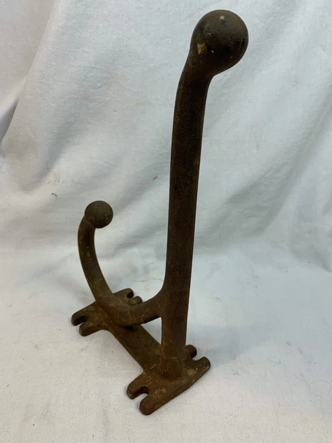 Antique Bridle Hooks Horse Tack Bracket Cast Iron 14" Extra Large c879 2