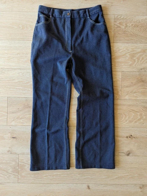 Sears Vintge 70s Perma Prest 'Salt and Pepper' Polyster Flare Pants / 31x27