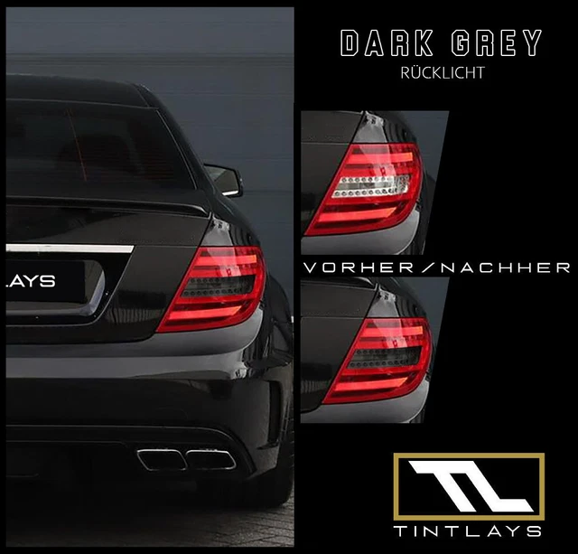 TINTLAYS PASSEND FÜR Mercedes C klasse Coupe W204 Folienset Rücklicht ...