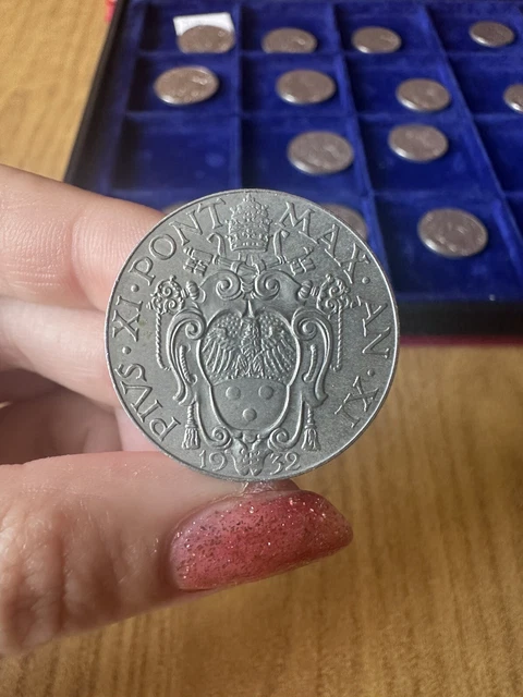 Moneta Citta' Del Vaticano Pio Xi 2 Lire 1932 Sq