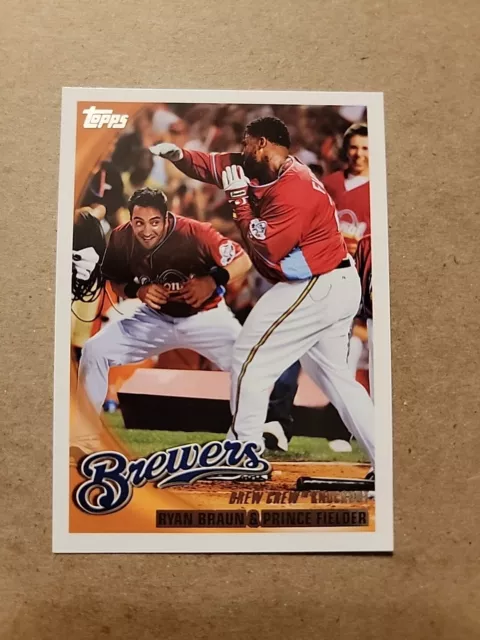 2010 Topps Checklist Ryan Braun/Prince Fielder #237 Brewers