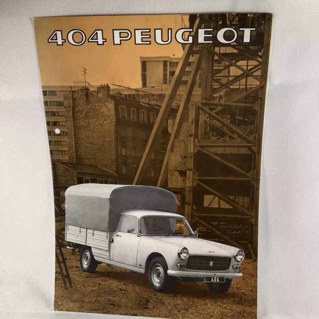 Peugeot 404 Pick Up Sales Brochure 1978