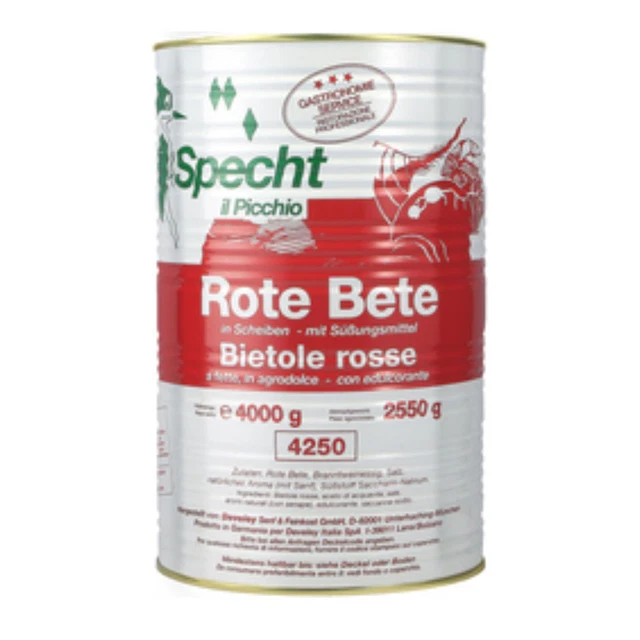 Bietole Rosse a fette Il Picchio Latta da 4250 ml Formato Food Service