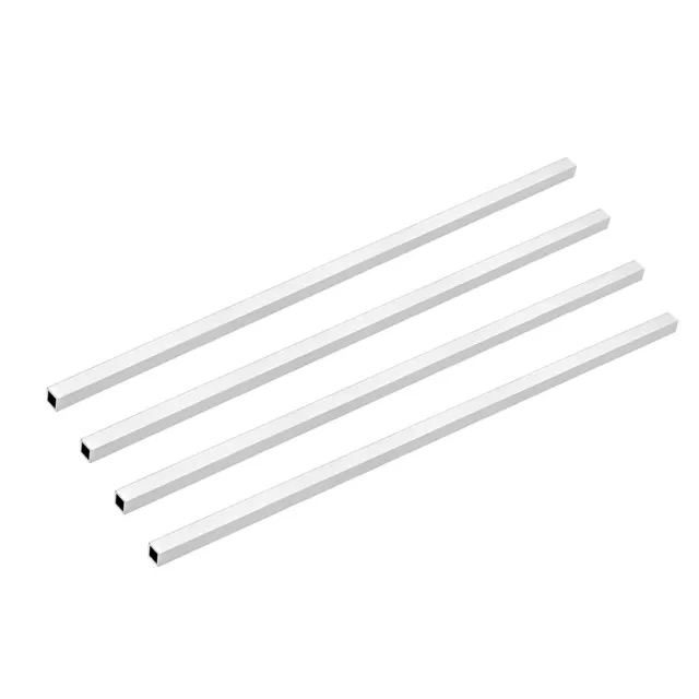 6063 Aluminium Tube Carré Tube 8mmx8mmx1mm Mur 300mm Sans Soudure Tuyau 4Pcs