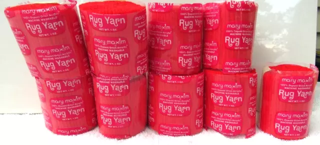 Mary Maxim Pre-Cut Rug Latch Hook yarn - 100% Acrylic 26g - made
