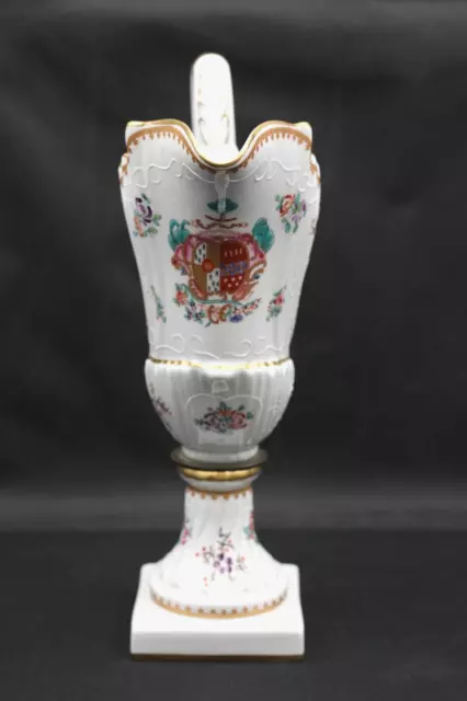 Porcelaine De Paris France Krug Kanne Blumenmotiv & Golddekor Porzellan H 33 cm 2