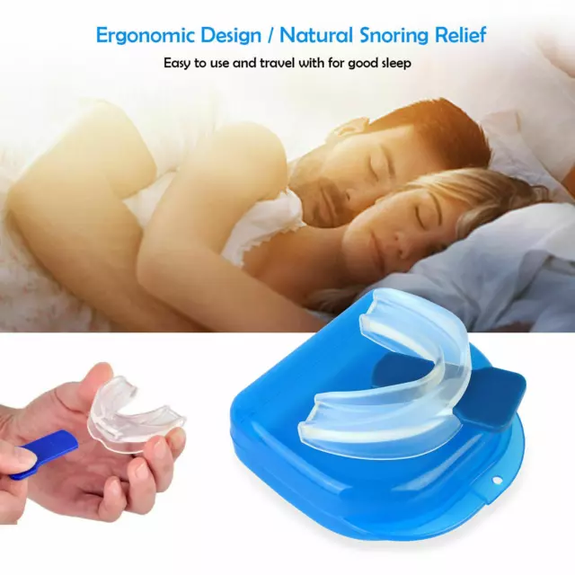 Protector de boquilla para dejar de roncar anti ronquidos sueño bruxismo apnea rechinar dientes EE. UU.