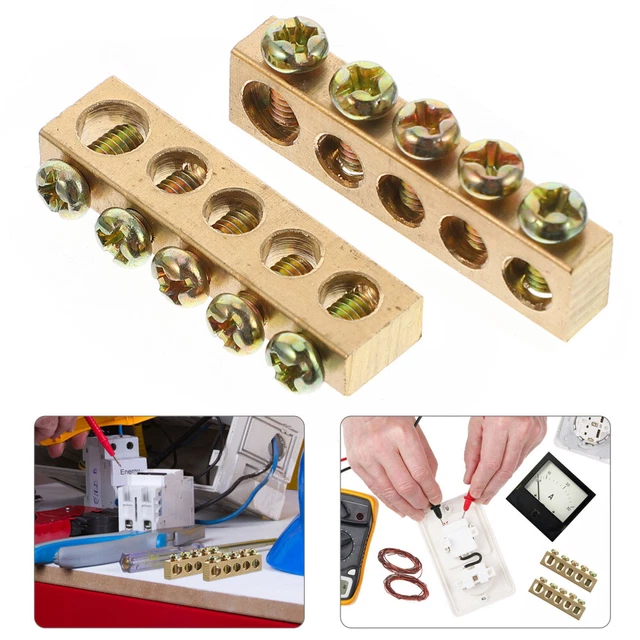 Connettori A Morsetto Ad Anello In Rame - 10 Pezzi 8 AWG, Per Cavi, Anello 3/8 Pollici