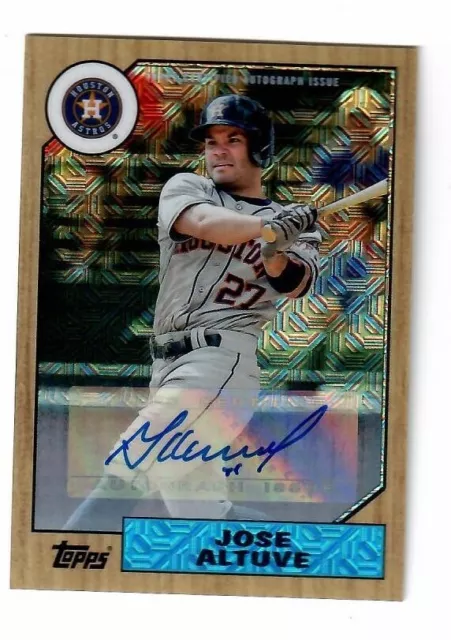 2017 Topps Silver Pack Chrome Jose Altuve Auto #87A-JA