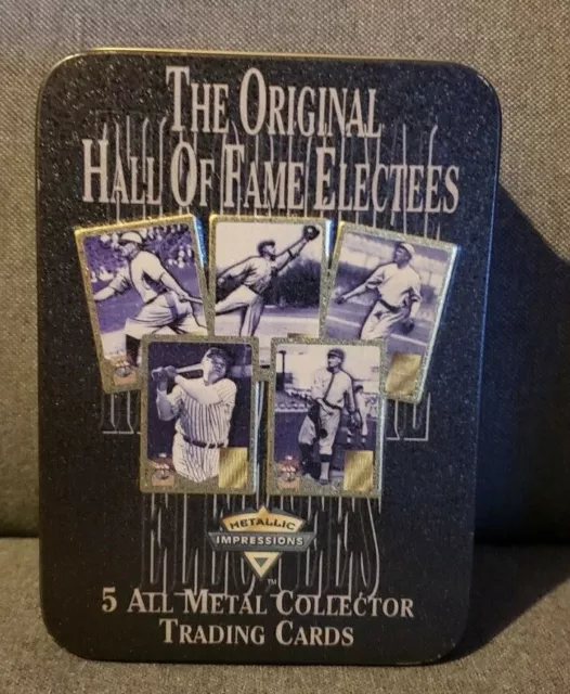 The Original Hall Of Fame Electees Metal Collector Trading Cards - Babe  Ruth