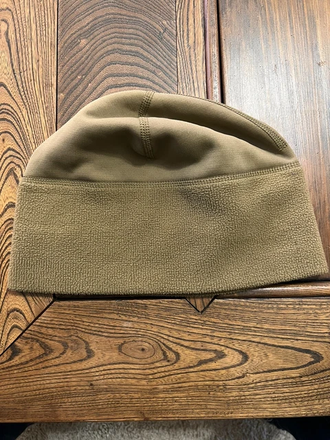 USMC Marine Corps Military Polartec Fleece Watch Cap Hat Beanie Coyote Brown NEW - Foto 9