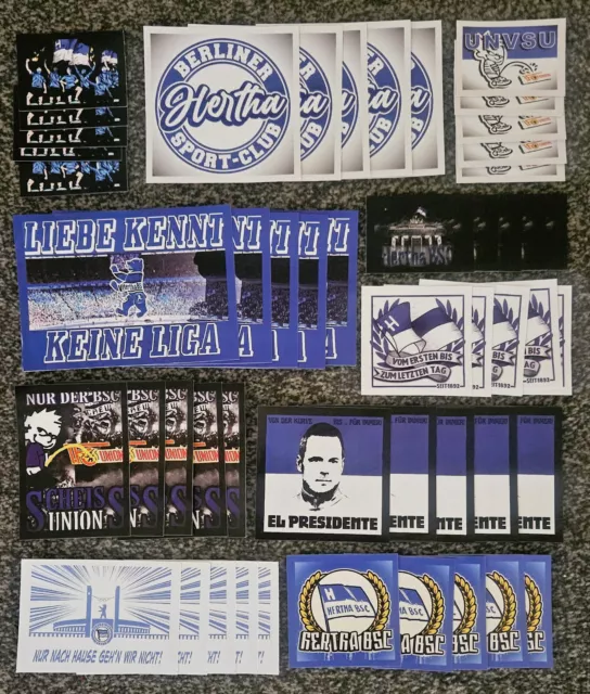 Hertha BSC Aufkleber Kleber Sticker Set-Mix 50 Stk Ostkurve Berlin 1892 P3