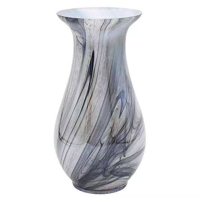 24CM VINCENZA GLASS Vase Brown And Cream Marble Effect Decorative Flower  Vase £29.99 - PicClick UK