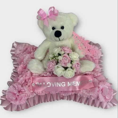 MOTHER'S DAY PILLOW teddy Child Artificial Funeral Flowers Wreath