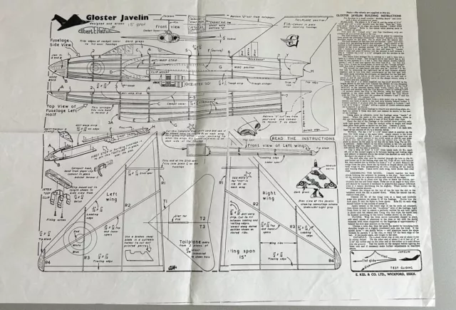 Gloster Speer Modellplan & Bauanleitung (77)