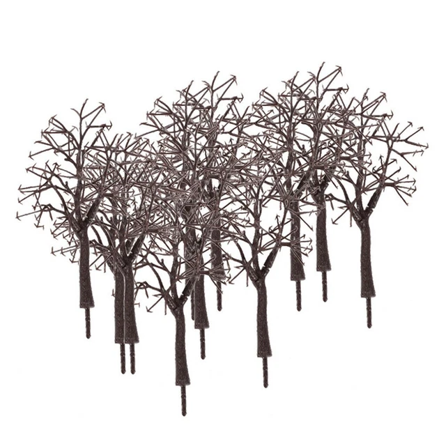 Winter Trees Model Tree 10 Pack Withered Trees 11CM Model Iron Size