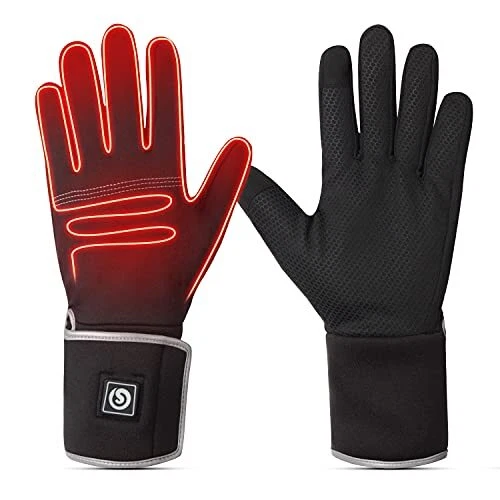SAVIOR HEAT Heated Battery Liners Gloves for Men Women 2022 Electric Recharge...
