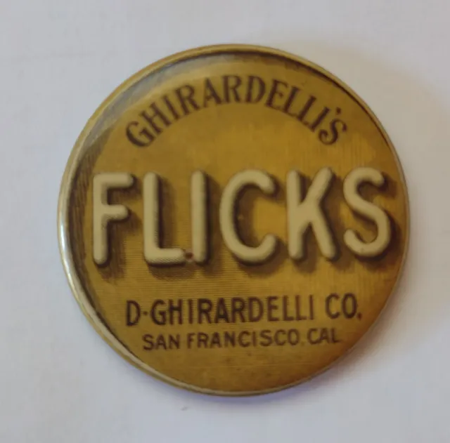 D-Ghirardelli co. FLICKS  chocolate san francisco california  advertising mirror