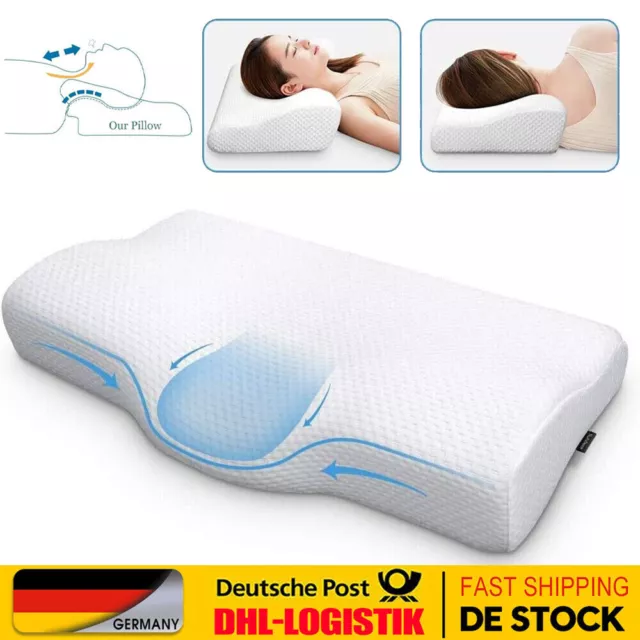 Memory Foam Kopfkissen für Seiten, Rücken und Bauchschläfer Nackenstützkissen DE