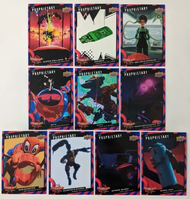 It's Proprietary Peter Parker Red Spider-Man Into the Spider-Verse COMPLETE Set